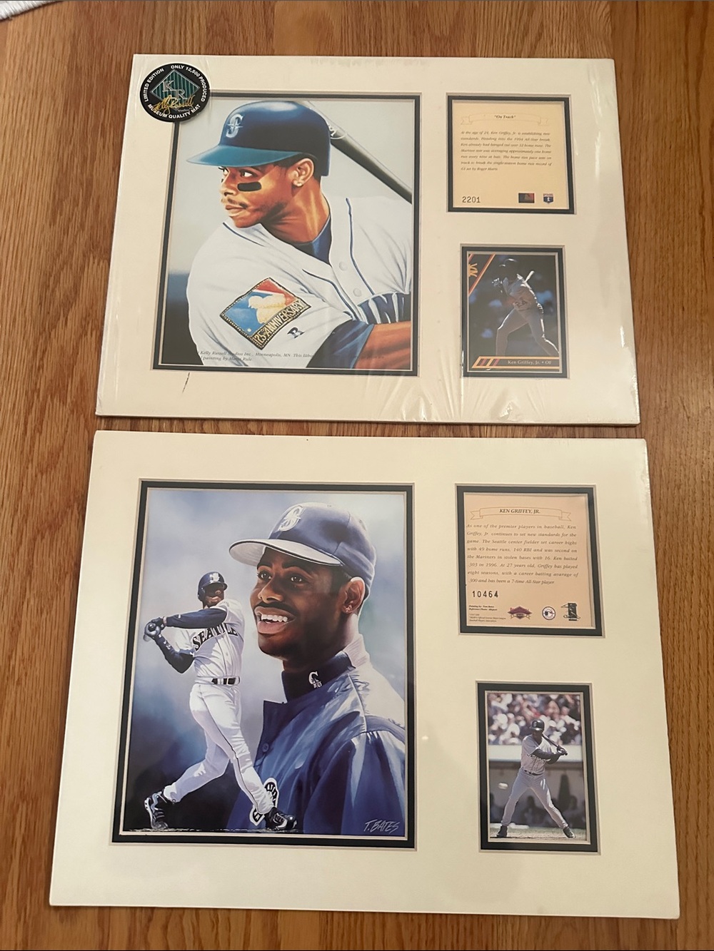 Ken Griffey Seattle Mariners Matted  Baseball Art Prints ready for framing